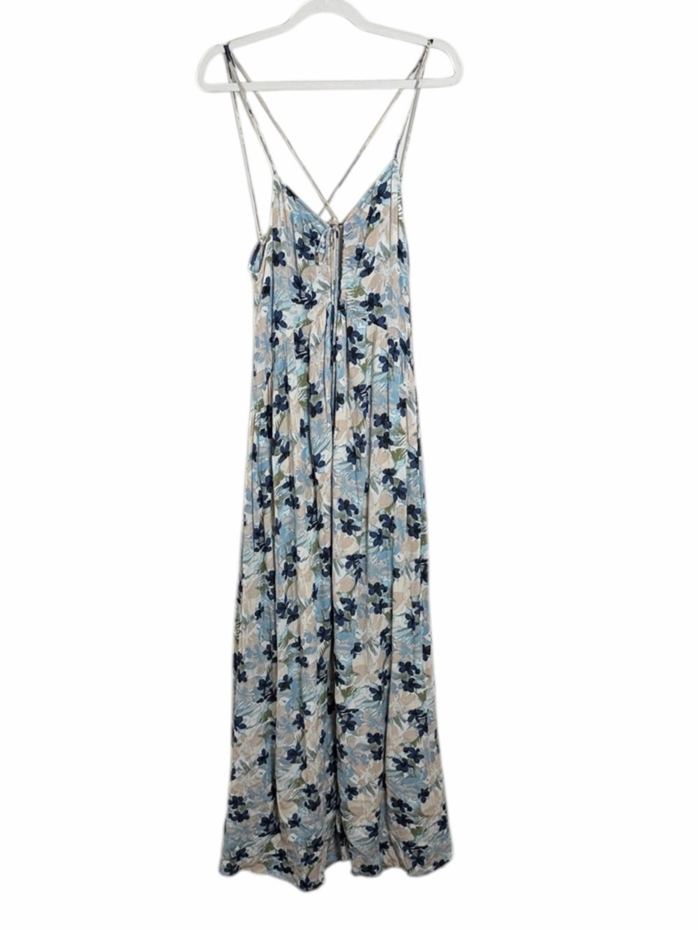 Free People Mulberry Floral Maxi Dress Size Large Boho Vacation Resortwear